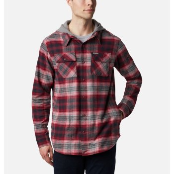 Columbia Flare Gun Stretch Flannel, Camisa Azules Rojos Para Hombre | 954683-CVS